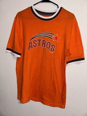 Fanatics Orange Houston Astros Ringer Tee